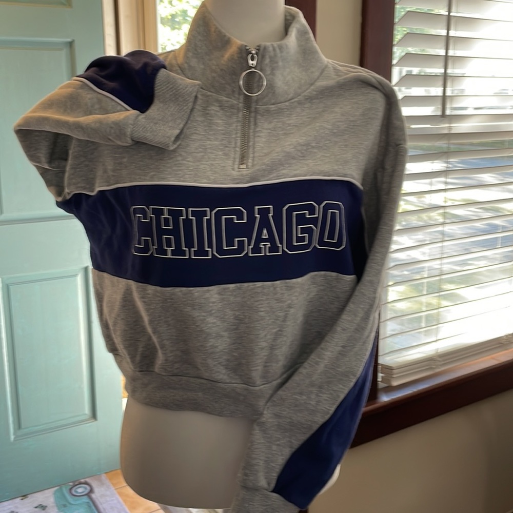 Chicago sweatshirt. Nice worn and cozy.